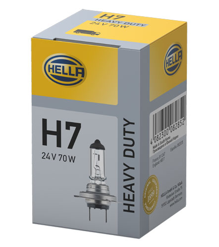 H7 24V: Hella H7 Bulb; 24v 70w